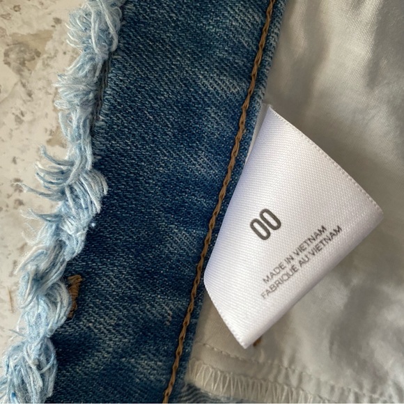 Express Distressed Denim Mini Skirt - Picture 9 of 11